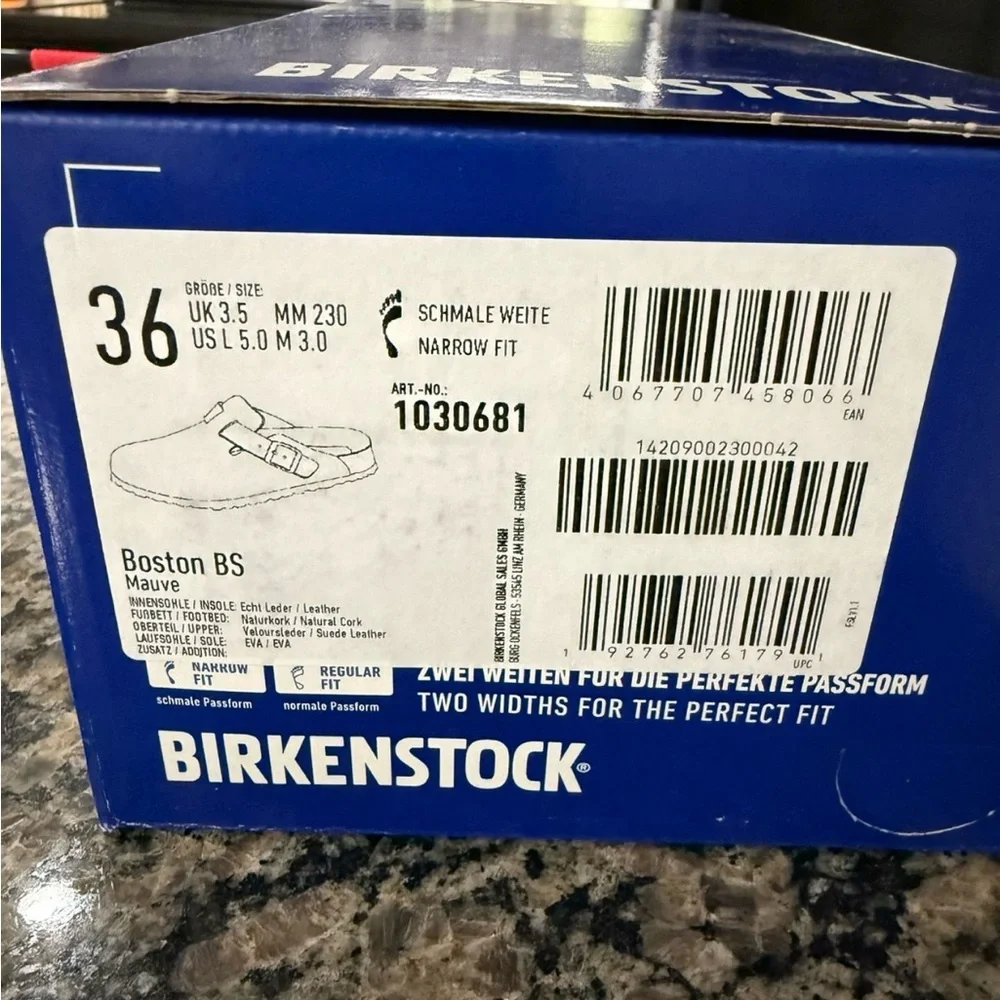 Birkenstock Purple Suede Mules - Picture 3 of 4